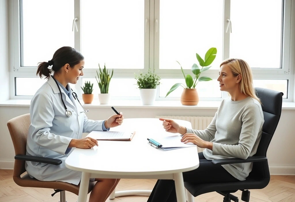 Entretien de suivi avec un patient